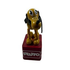 Pluto Wooden Push Toy Walt Disney World Toy